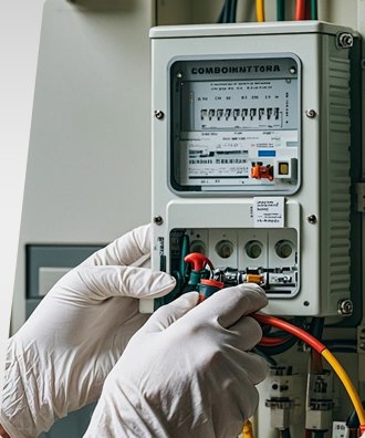 Household appliance electrical cabinet application