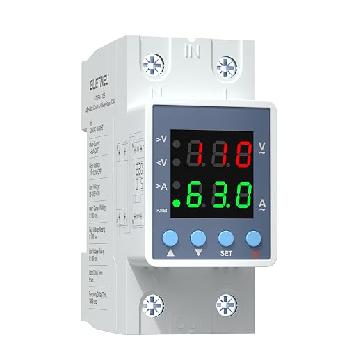 120VAC 63A over/under voltage and over-current protector