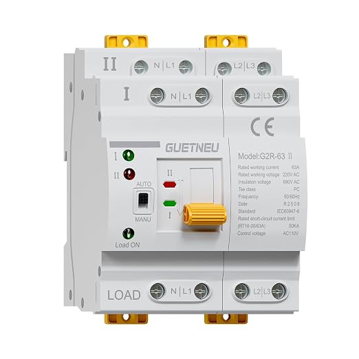 4-pole 63A 110V automatic transfer switch